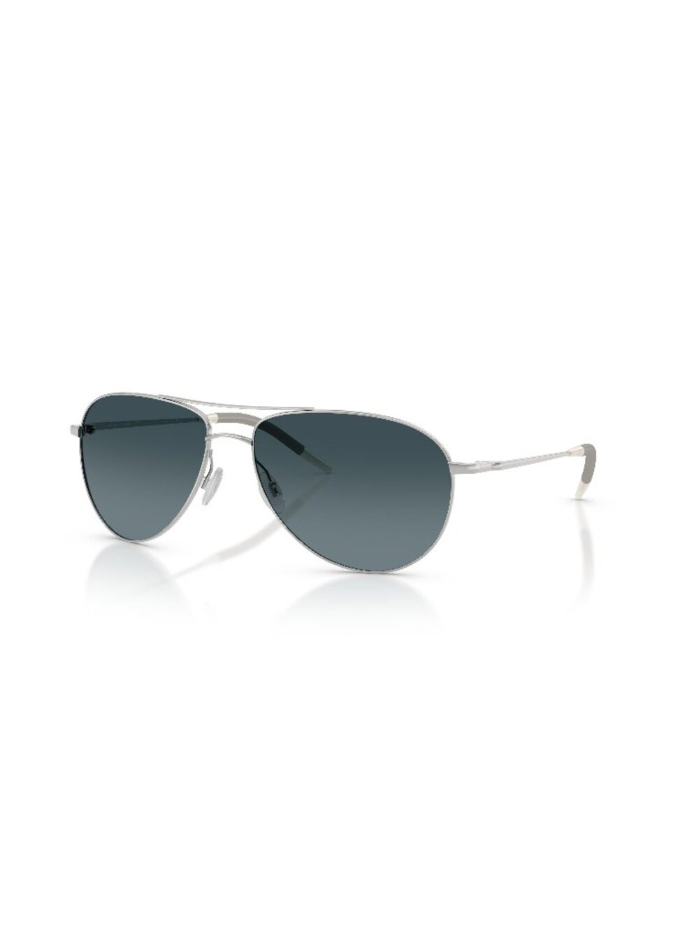 New Oliver Peoples Men's Sunglasses Silver Blue Lens Metal Frame OV1002S 5036S3